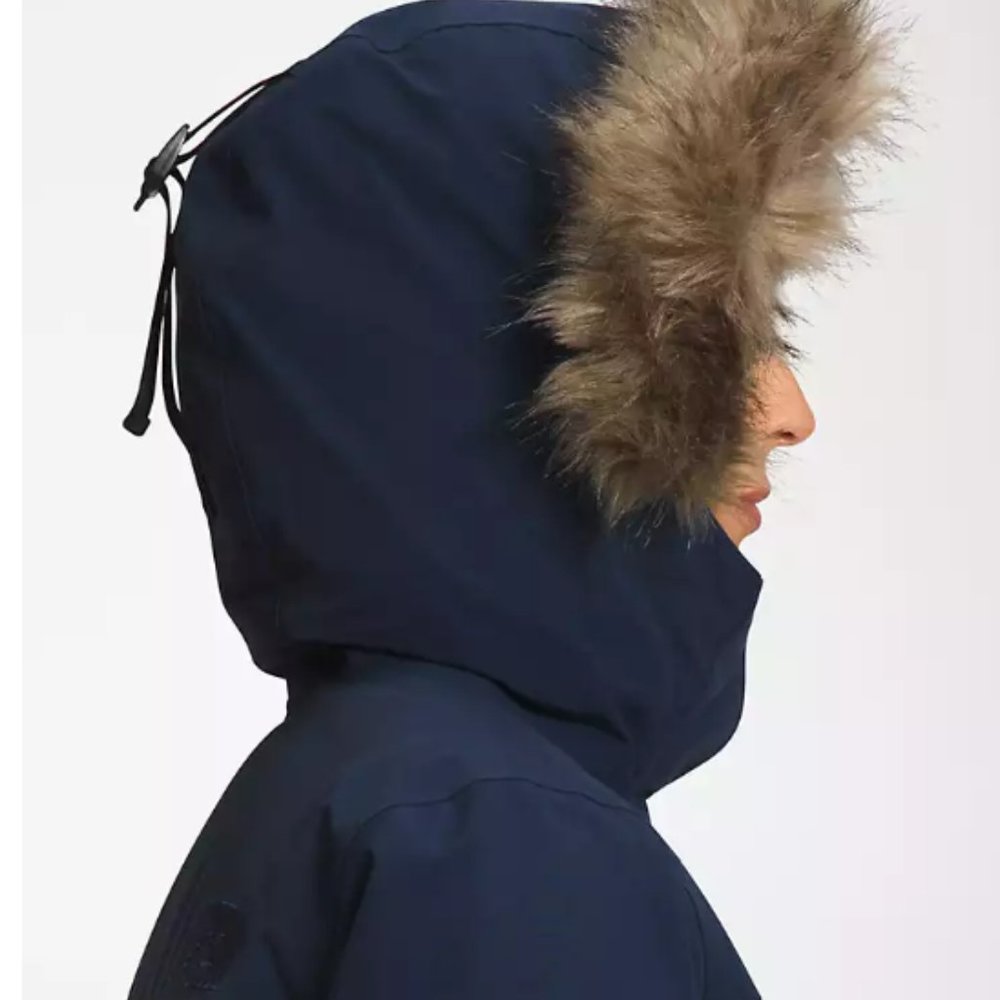 Northface Womens Expedition MucMurdo Parka Size Large Summit Navy NWT - Picture 7 of 16